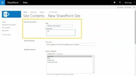 Creating a SharePoint Site/Subsite